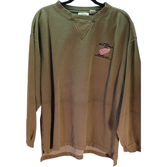 VTG Detroit Red Wings Sweatshirt Training Camp Centre Ice Traverse City Size L - Picture 1 of 7